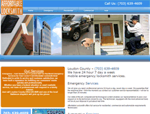 Tablet Screenshot of affordablelocksmithsllc.biz